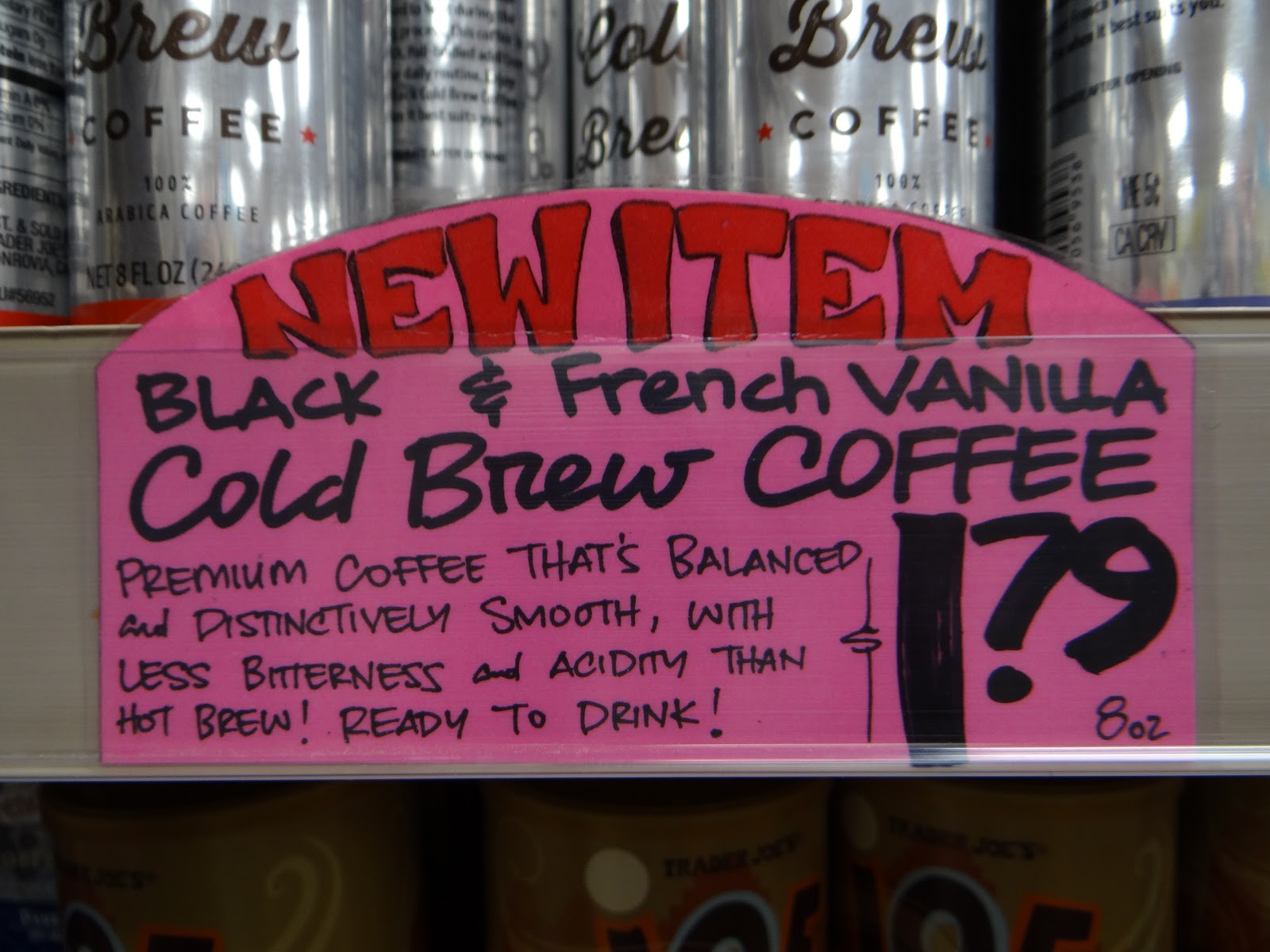 Trader Joe's 365 French Vanilla Cold Brew