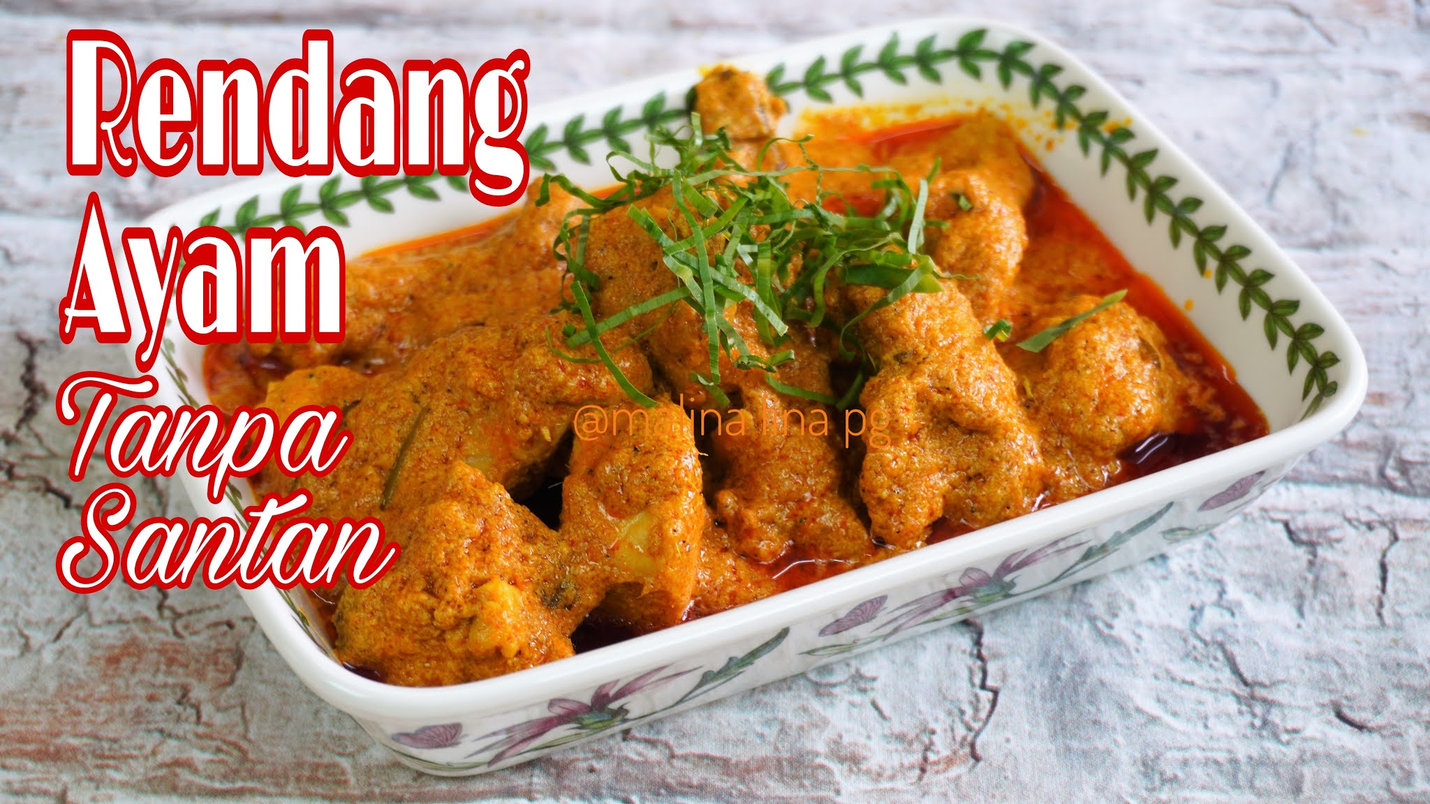 Rendang Ayam Tanpa Santan Resepi Simple Mudah Dan Sedap  TERATAK