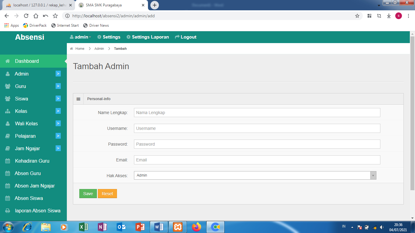 Download Source Code Aplikasi sistem informasi absensi Download Source Code Aplikasi sistem informasi absensi
