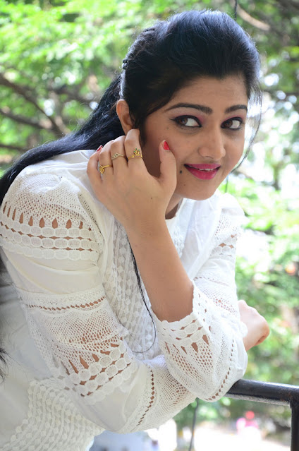 Actress Akshitha Latest Photos In White Dress 3