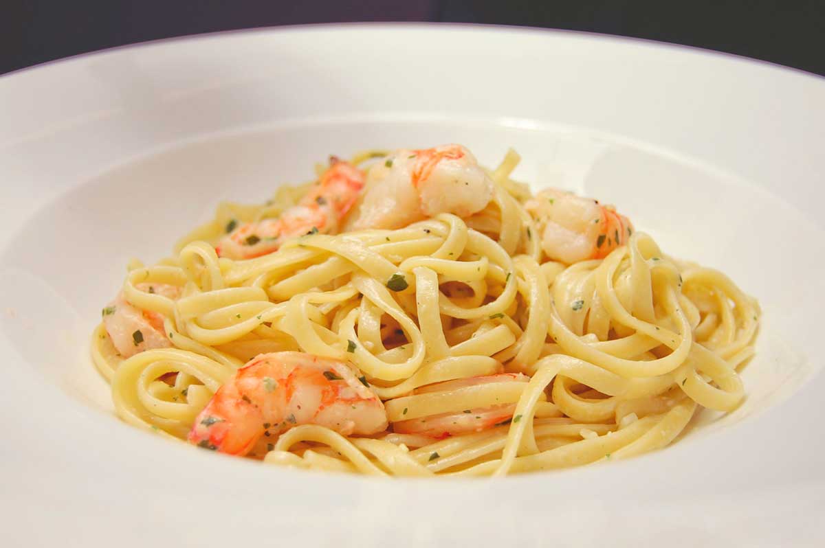 Jo's Blue AGA Creamy King Prawn Pasta
