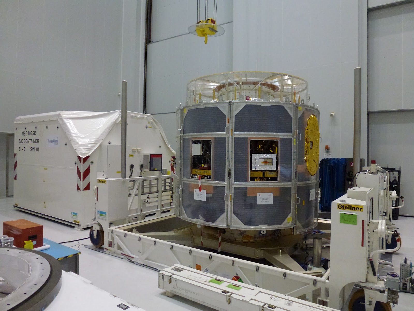 MSG-3 Launch Campaign: MSG-3 spacecraft arrived in CSG