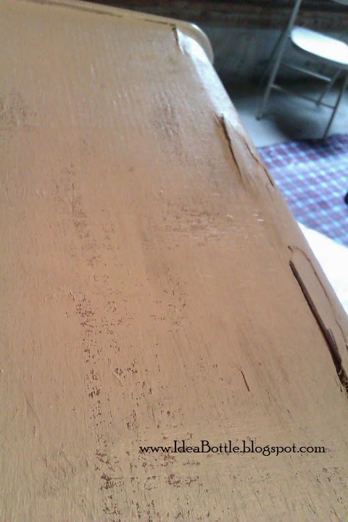 Idea Bottle Painted Waterfall Dresser How To Cover Water Damage On A