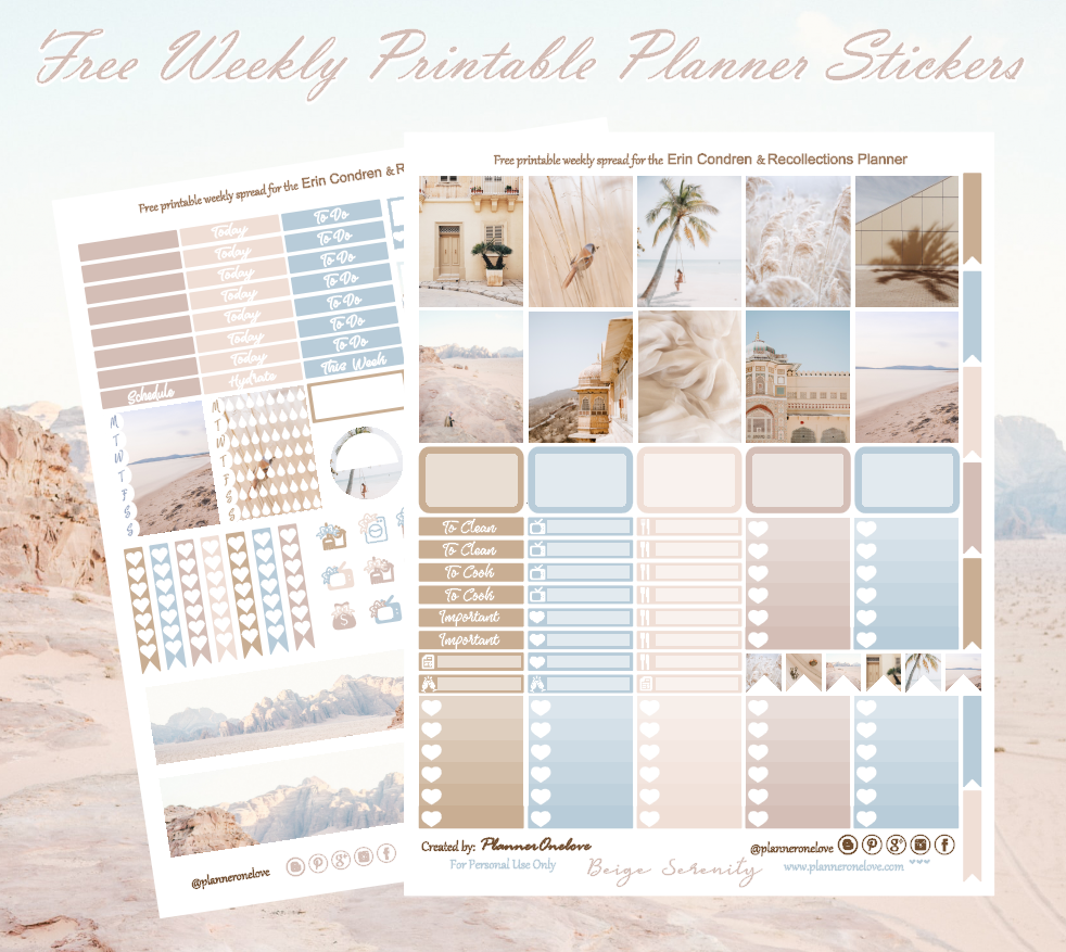 FREE PRINTABLE PLANNER STICKERS FOR ERIN CONDREN RECOLLECTIONS 