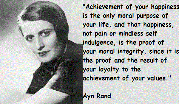 Ayn Rand Quotes On Selfishness. QuotesGram
