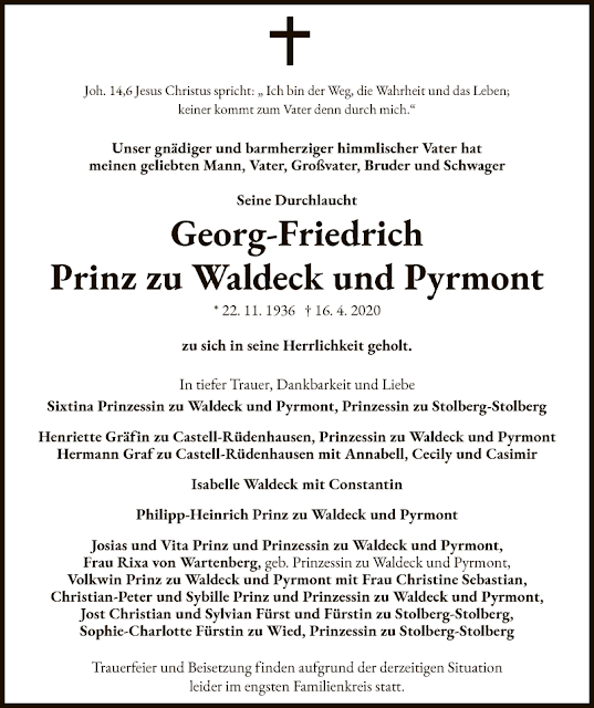 Euro history journal 1023 The Death of the First Cousin of the Fürst Prince zu