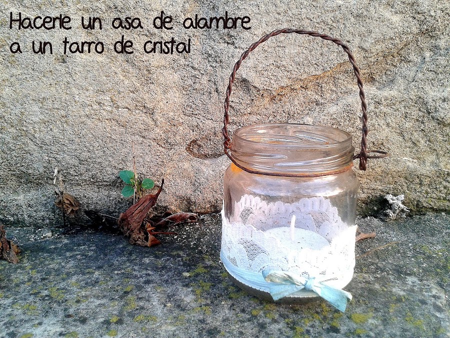 Asa alambre tarro cristal