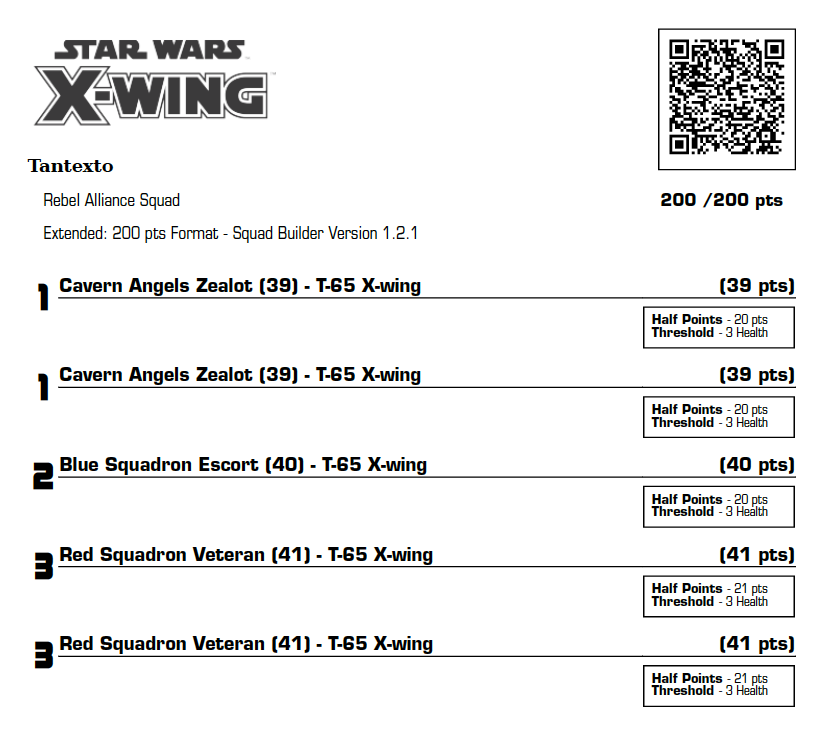 Flames of Nerd XWing Tournament