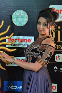 Sanjjanaa Galrani aka Archana Galrani in Maroon Gown beautiful Pics at IIFA Utsavam Awards 2017 03