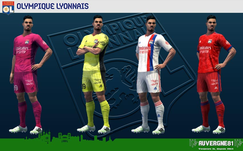 PES 2013 Kits Olympique Lyonnais 2021-2022 Kits Olympique Lyonnais 2021-2022 For PES 2013