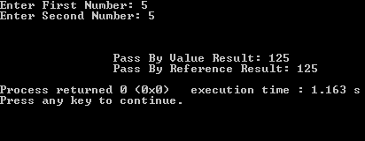 Differ pass by value and reference c++ example ~ C++ Programming ...