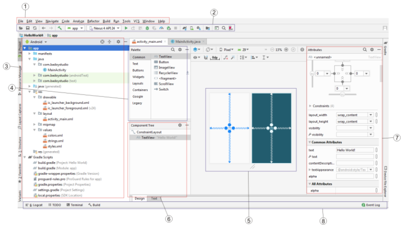 Mengenal Interface Android Studio