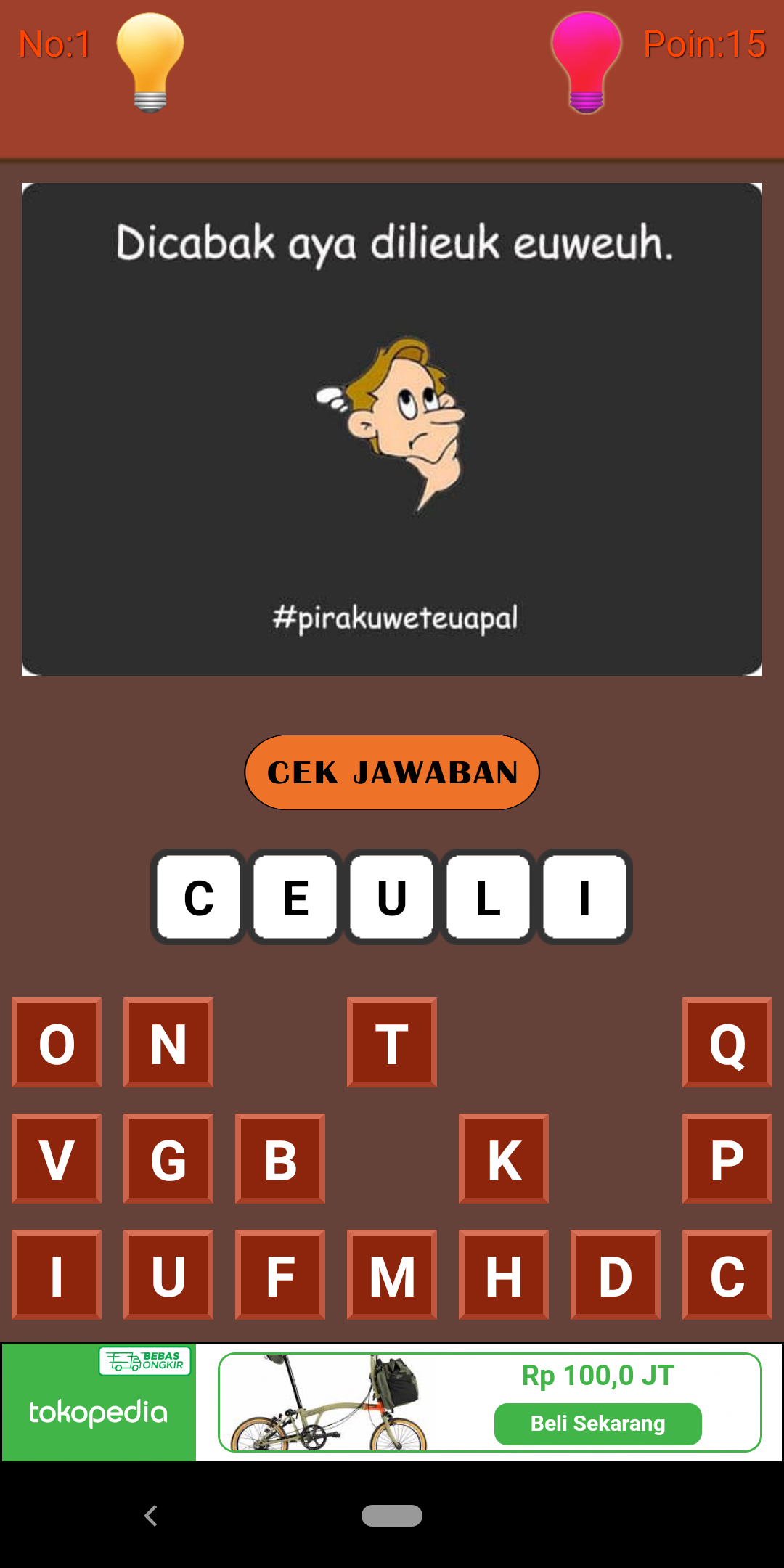 Kunci Jawaban Tatarucingan Sunda Lepel 1 Falcon App