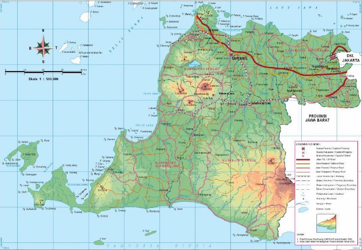 Peta Banten Lengkap Beserta Keterangan dan Gambarnya