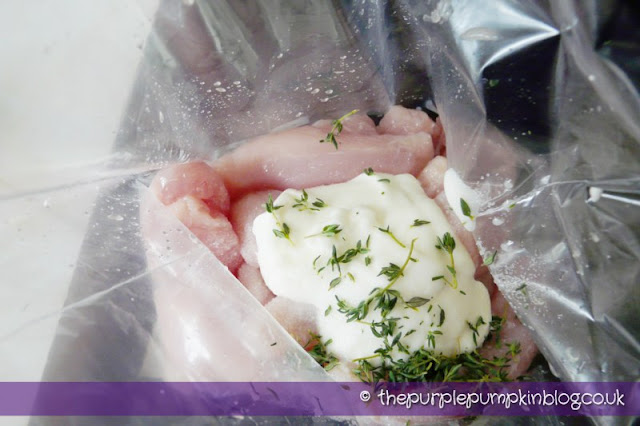 Lemon and Thyme Chicken Skewers at The Purple Pumpkin Blog