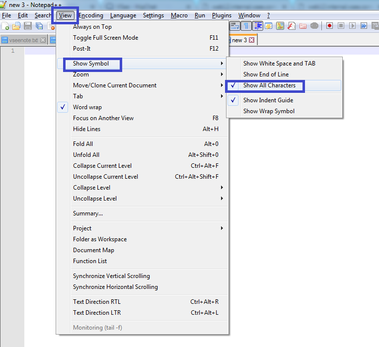 Convert Windows's end of line characters into Unix, and vice verse