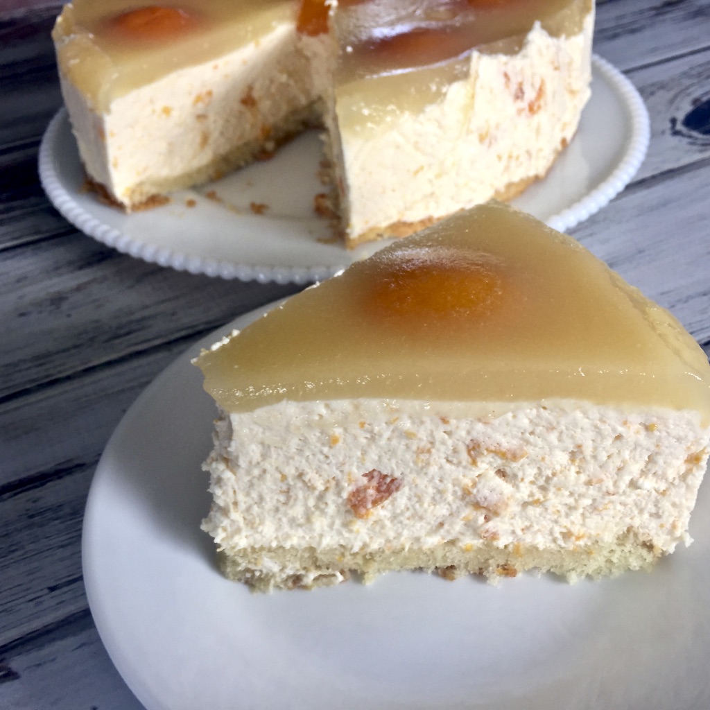 All That's Left Are The Crumbs: Apricot Mousse Cake ~ #TheCakeSliceBakers