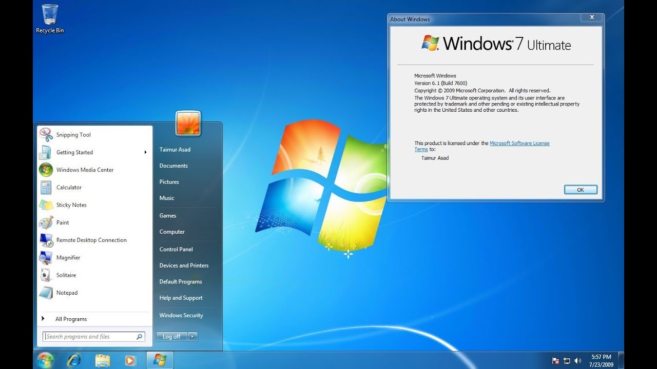 Windows 7 Ultimate SP1 Preactivated