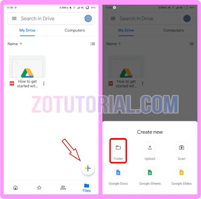 Cara Upload dan Sharing File Google Drive dari HP Android