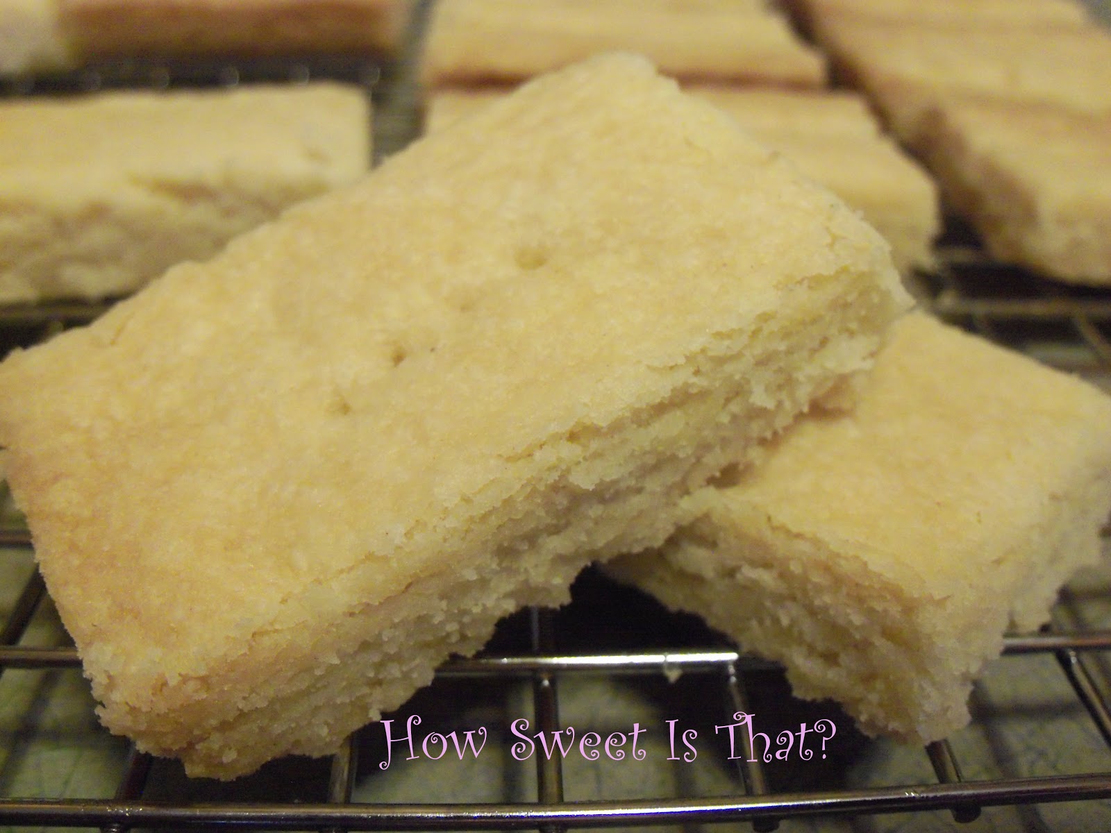 Skotsk Shortbread Med Sjokoladebiter