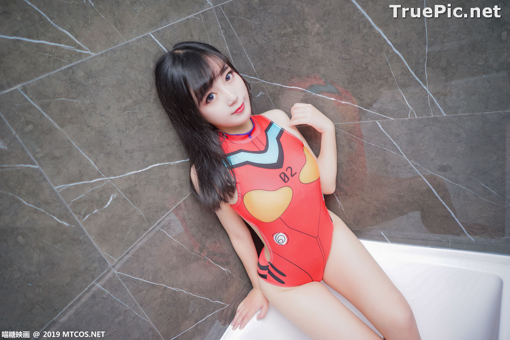 Image [MTCos] 喵糖映画 Vol.038 – Chinese Cute Model – Red Line Monokini - TruePic.net - Picture-5