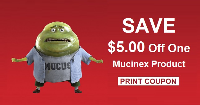  Print $5.00 off Mucinex Coupon
