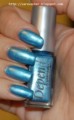 depend, blått, blue, naglar, nails, nagellack, nail polish