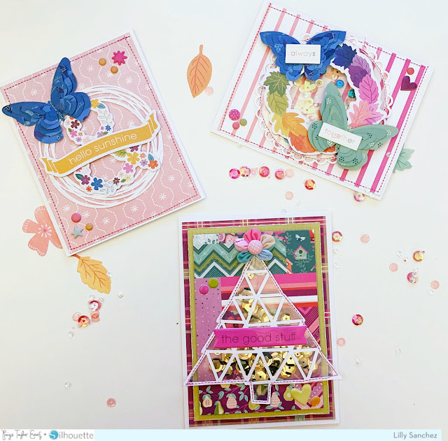 Three Cut File Cards by Lilly Sanchez Paige Taylor Evans