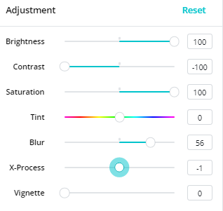 Adjustments to make shadow effect in canva