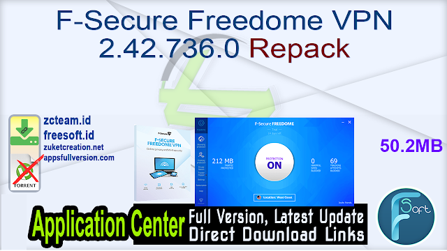 F-Secure Freedome VPN 2.42.736.0 Repack_ ZcTeam.id