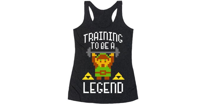 Training to Be a Legend Racerback Tank