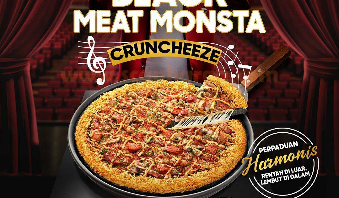 Promo Pizza HUT Black Meat Monsta With Cruncheeze! harga mulai Rp