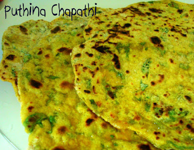 Pudhina/Mint chapathi
