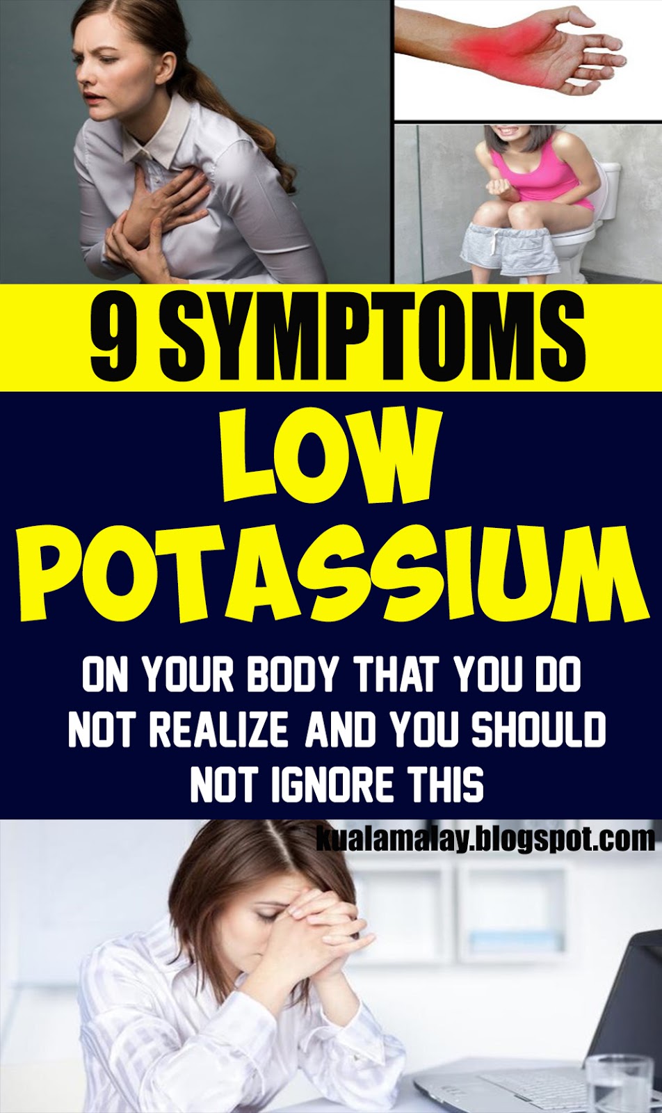 9 Symptoms Of Low Potassium Levels In Your Body That You Should Not Ignore