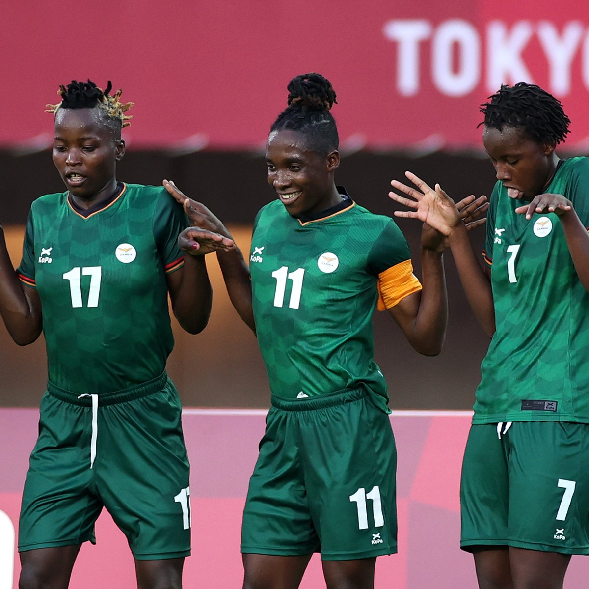 JOGADORA DA SELEÇÃO DA ZÂMBIA É