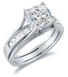 Cubic zirconia wedding ring