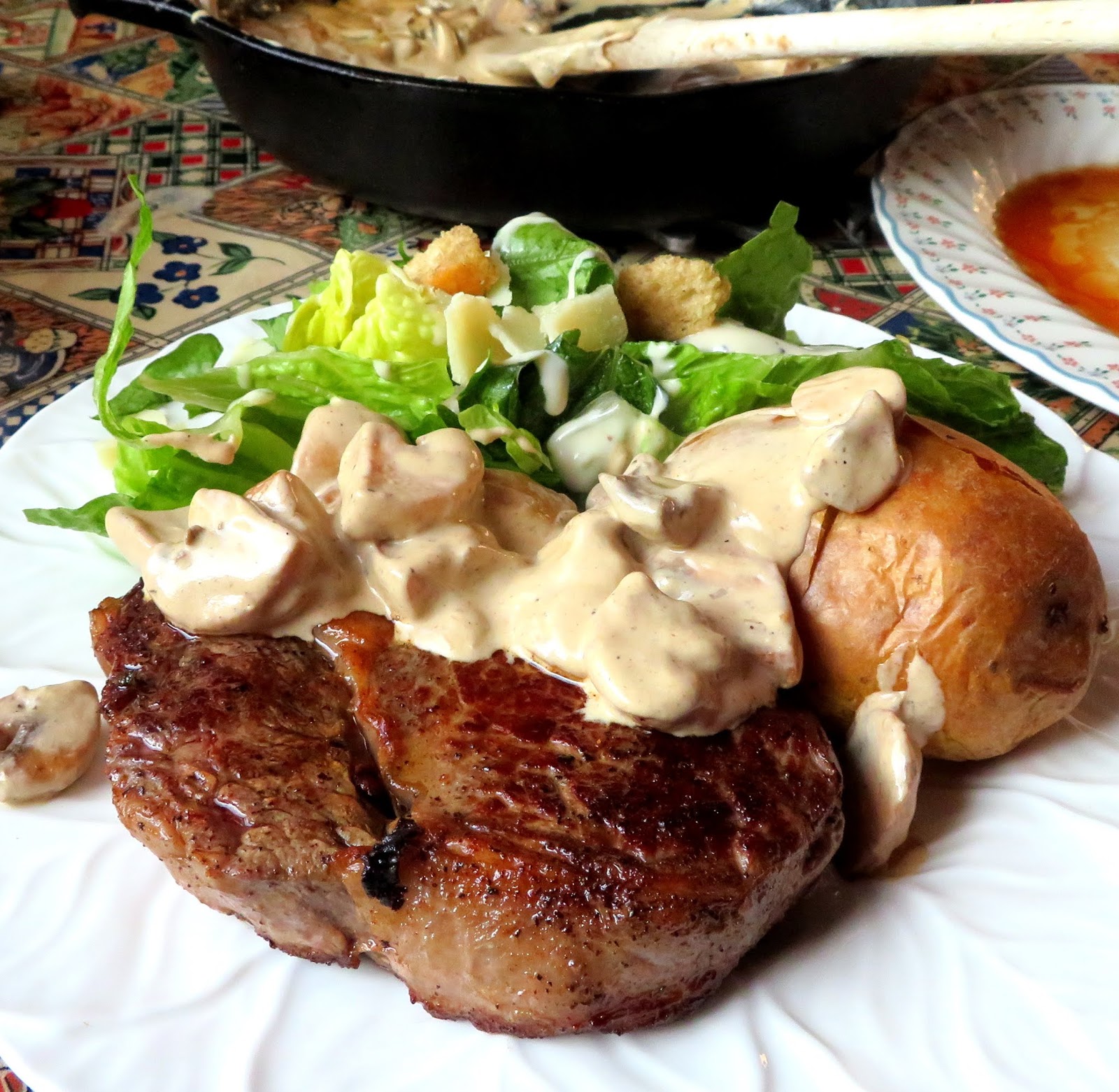 Garlic Butter Steak with a Creamy Mushroom Sauce The English Kitchen