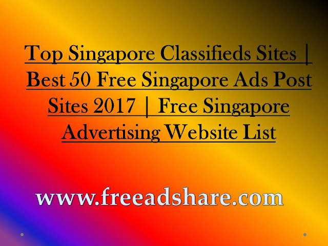 Top 50+ Free Singapore Classifieds Sites List 2023