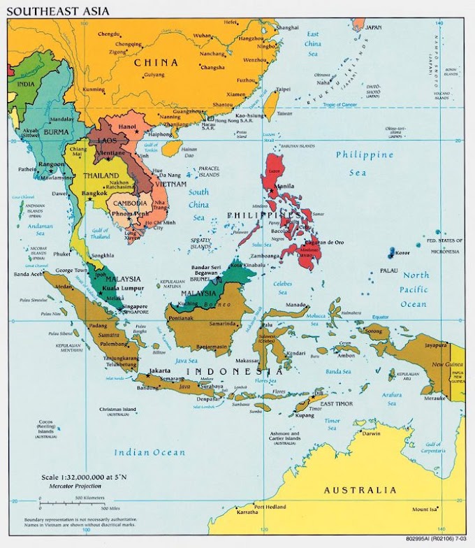 Tenggara peta asia Peta ASEAN