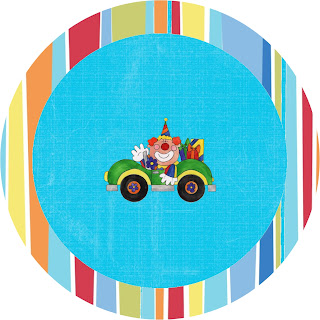Clowns: Free Printable Candy Bar Labels. Free Printable Toppers.