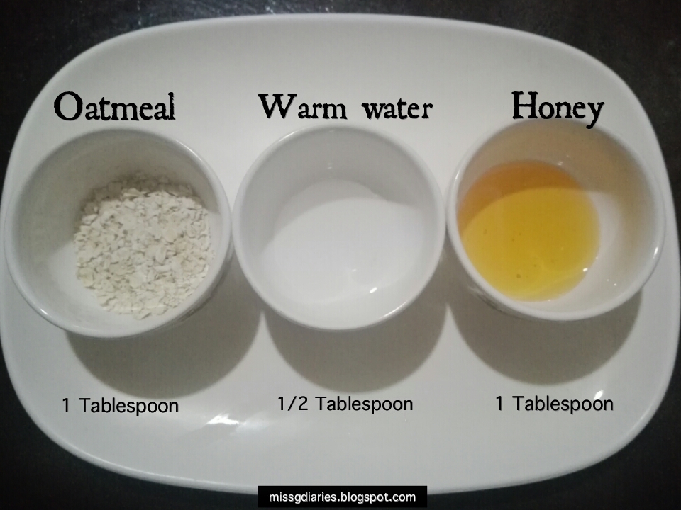 Miss G Diaries DIY SERIES Oatmeal + Honey Face Mask [Perfect Acne