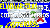 Eliminar Filas Excel Con Criterio