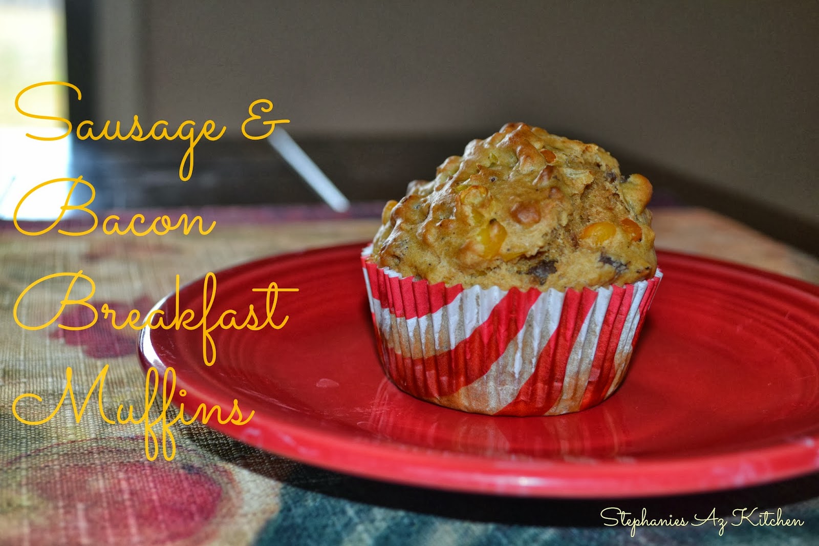 HealthyEatsGirl Sausage & Pepper Bacon Breakfast Muffins