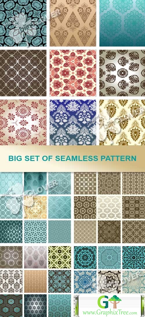 Vector Big set of seamless patterns 0486 - GraphixTree