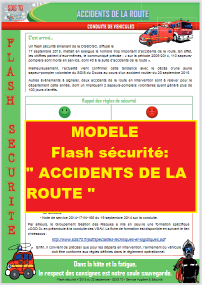 Flash sécurité: " ACCIDENTS DE LA ROUTE " - Livres et Documents ...