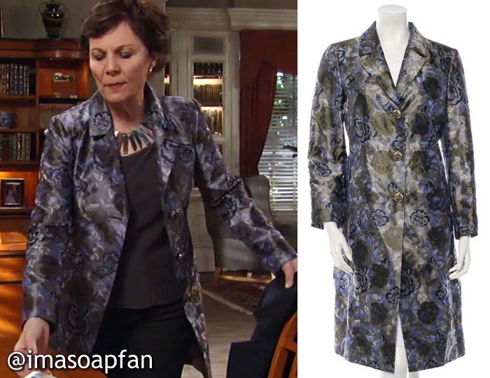 Tracy Quartermaine Jane Elliot Blue Floral Jacquard Jacket Etro