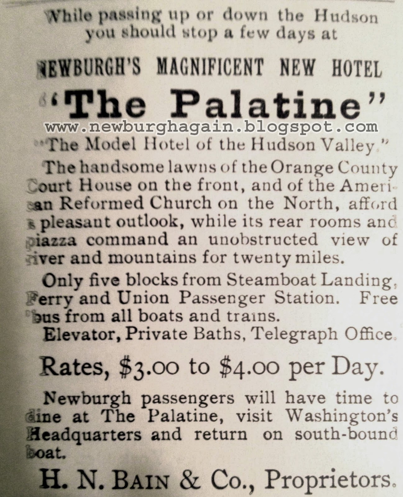 Newburgh Again Newburgh Again The Palatine, While Passing Up or Down