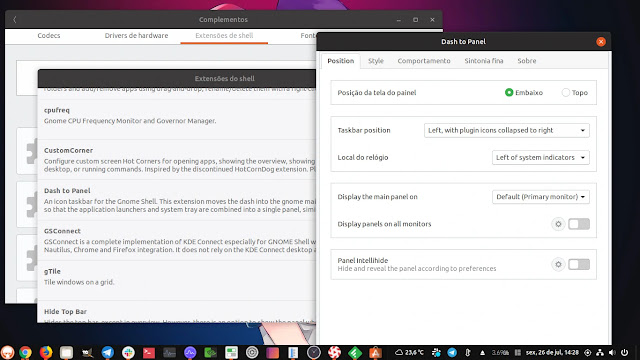extension-extensão-gnome-shell-barra-tarefas-windows-kde-cinnamon-dash-to-panel-ubuntu-fedora-install-gnome-software-loja