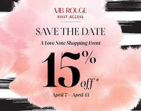 Sephora Love Note 15% OFF Sale Coupon Code April 2016