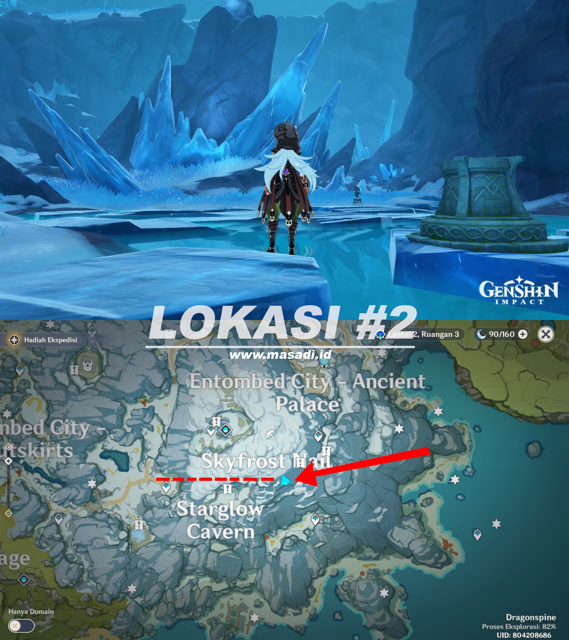 Quest Cairkan Semua Bongkahan Es Genshin Impact serta Lokasinya - MASADI.ID